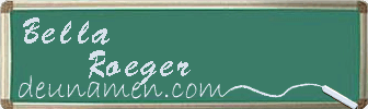 Bella Roeger Visitenkarte
